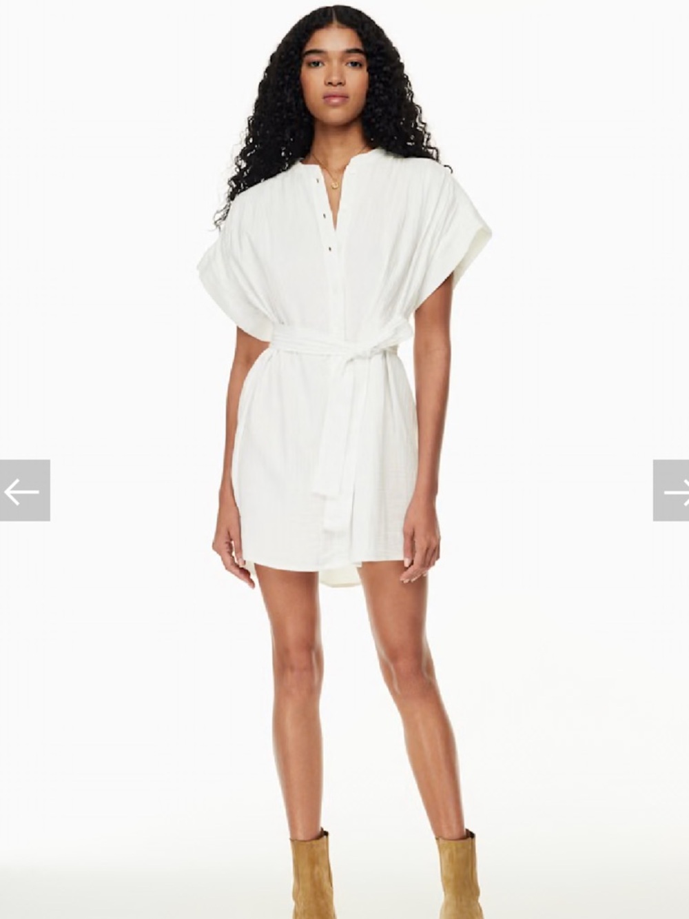 Wilfred Free Tahoe Mini Dress | Organic Cloud Cotton | Size S